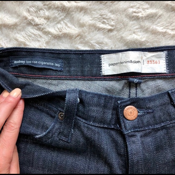 Paper Denim & Cloth Denim - Dark indigo Paper Denim cigarette leg jeans sz 0
